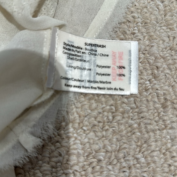 Supertrash cream see through sequins top. - Picture 6 of 6